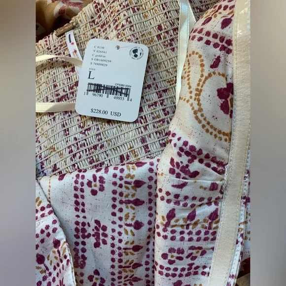 Free people Juliet Strapless Cut/out Jumpsuit Sz L - Picture 5 of 6